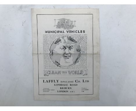 A Laffly and co. steam roller leaflet/1925 article.
