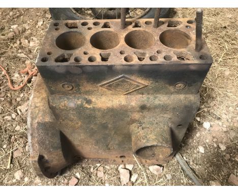 A Riley 9 engine block. 