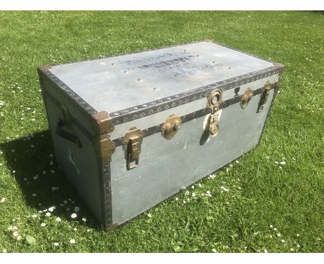 A large rectangular trunk. 