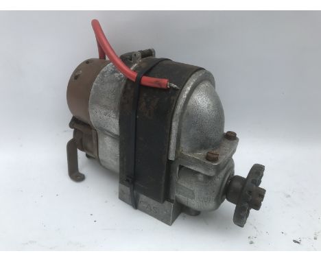 A vintage Lucas magneto type GA4, clockwise rotation, by repute working with good spark.