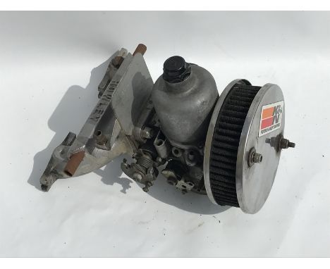 A Howley 'A' Series manifold with SU carburettor and K & N filter attached. 