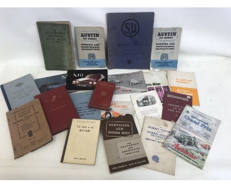A quantity of mostly car handbooks and similar publications including Riley 2.5, Austin Princess and Jaguar XJ5.3, also The C