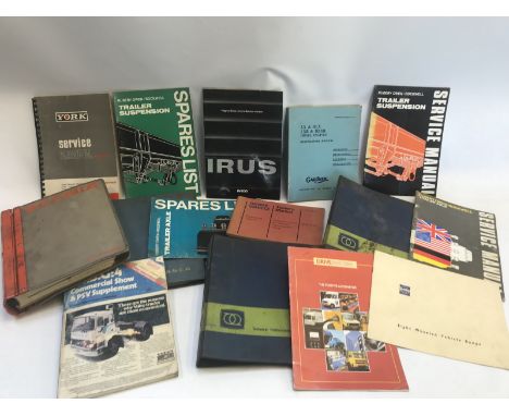 A collection of commercial vehicle literature to include a Seddon Diesel sales brochure, a Gardner Diesel Engines instruction