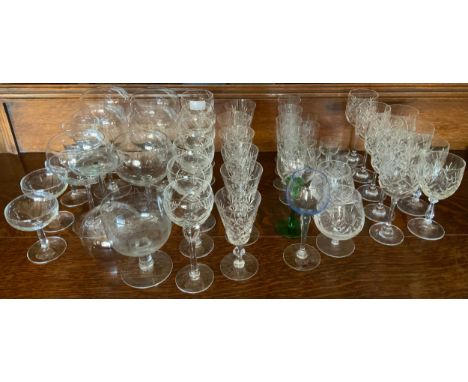 Glassware - cut wine glasses, flutres, brandy glasses;  others** We would please ask that all payments are made by 12pm on Th