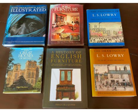 A History of English Furniture, Percy MacQuoid. Pub: Bracken Books;  The Drawings of LS Lowry;  World Furniture;  etc** We wo