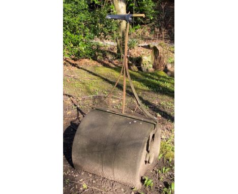 Salvage - A large cast iron garden roller, bar handle.** We would please ask that all payments are made by 12pm on Thursday 1