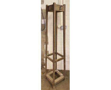 A tapered square coat, hat and umbrella stand, quite plain (faults).** We would please ask that all payments are made by 12pm