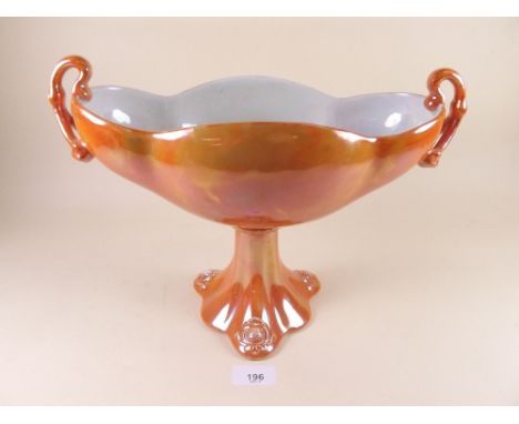 A Carlton Ware lustre centre piece vase - 20cn high