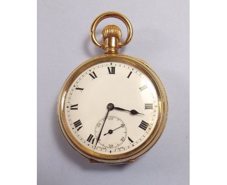 A gold plated pocket watch by Dennison 'La Tavennes'