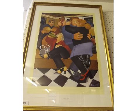 A limited edition Beryl Cook print "Shall we Dance ", 50 x 36cm