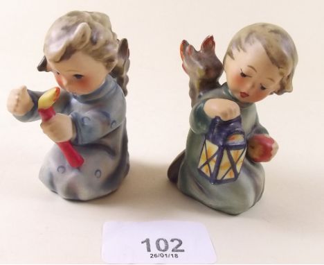 Two Hummel Angel figures