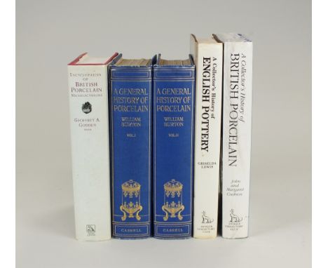 A collection of Ceramic reference volumes, to include; a collector's history of English pottery
