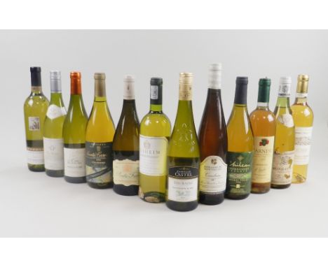 A mixed lot of twelve bottles, Hardy's Riesling Gewurztraminer 2004, Latour de Marrenon Cote de Luberon 2007,  La Cote Blanch