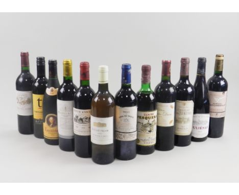 A mixed lot of twelve bottles to include Saint Estephe Chateau Vieux Coutelin 1999, Tempranillo, Faustino V Reserva Rioja 200