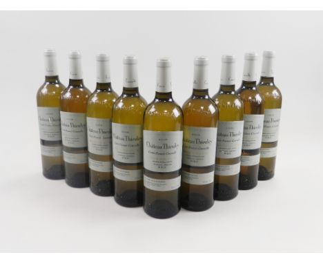 Nine bottles of Chateau Thieuley Bordeaux Sauvignon Semillon Sec 2008 (9)