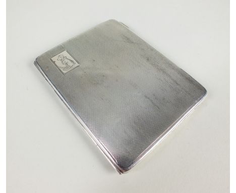 A silver presentation cigarette case, J.G. Ltd, Birmingham 1941, weight 4.5oz 