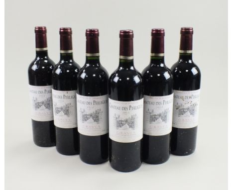 Six bottles Grand Vin Bordeaux Chateau des Perligues Graves 2012 (6)