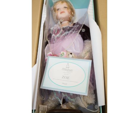 Alberon collection 'Zoe' doll with stand 