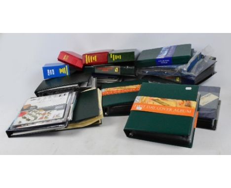 GREAT BRITAIN; packs and first day covers to 2000's in military chests, some better earlier, high face value.