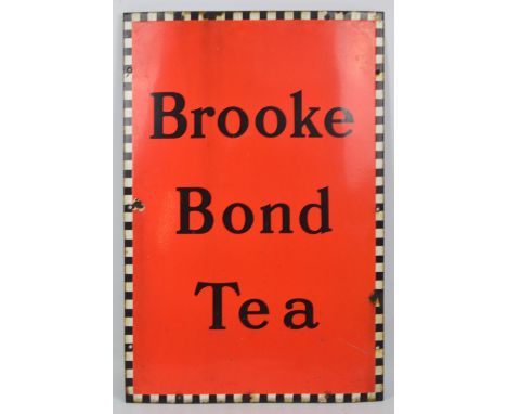 A vintage Brook Bond Tea enamel sign, 76 x 51cm.