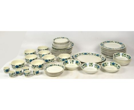 A quantity of Midwinter 1970s floral decorated dinnerware.