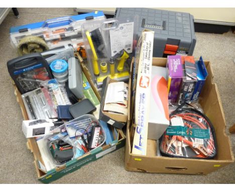 HAND TOOLS, FIXTURES &amp; FITTINGS, CAR CARE EQUIPMENT &amp; A STEP STOOL TOOL BOX (mainly boxed and unused)