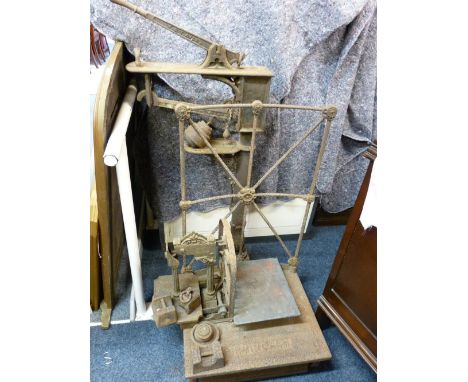 W.T AVERY SACK SCALES and another set of smaller scales with a quantity of weights
