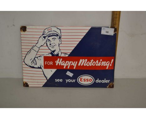 An enamel sign Esso