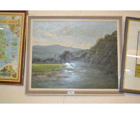 K B Edger, River Wharf at Burnsall