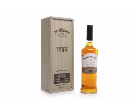 BOWMORE 1989 AGED 24 YEARS - FEIS ILE 2014 Active. Bowmore, Islay.Distilled 1989, matured in a First Fill American oak barrel