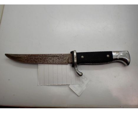 A Third Reich period Hitler Youth dagger, later shortened and lacking enamel insert. UK P&amp;P Group 1 (£16+VAT for the firs