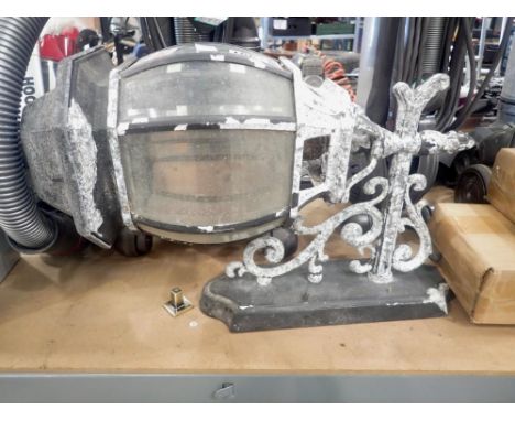 Outdoor glass and aluminium lantern. Not available for in-house P&amp;P 