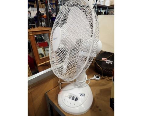 Electric three speed fan. All electrical items in this lot have been PAT tested for safety and have passed. This does not con