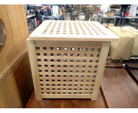 Ikea laundry hamper with lid, 50 x 50 x 50 cm. Not available for in-house P&amp;P 