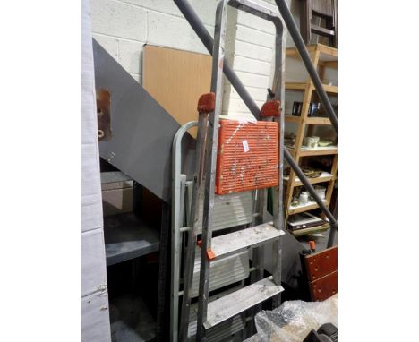 Two four rung step ladders. Not available for in-house P&amp;P 