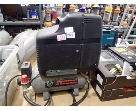 Performance Power air compressor. All electrical items in this lot have been PAT tested for safety and have passed. This does