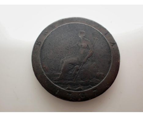 1797 George III cartwheel penny. UK P&amp;P Group 0 (£6+VAT for the first lot and £1+VAT for subsequent lots) 