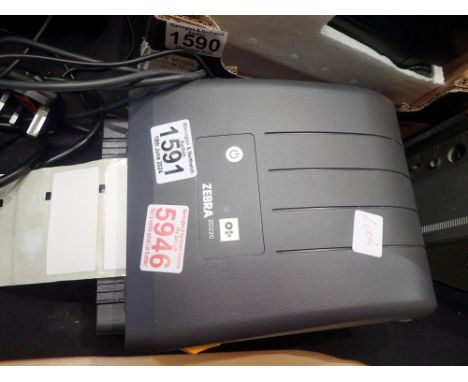 Zebra ZD220 USB thermal printer with leads. All electrical items in this lot have been PAT tested for safety and have passed.