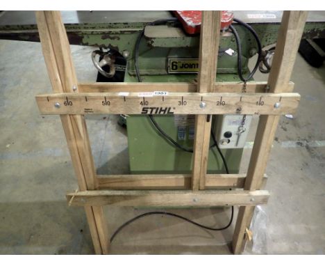Stihl wooden sawing trestle. All electrical items in this lot have been PAT tested for safety and have passed. This does not 