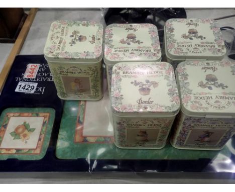 M&amp;S coaster set and a set of Brambly Hedge tins. Not available for in-house P&amp;P 