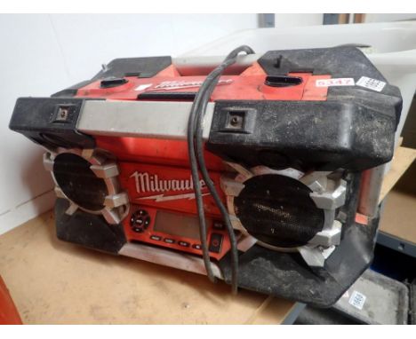 Milwaukee builders radio. All electrical items in this lot have been PAT tested for safety and have passed. This does not con