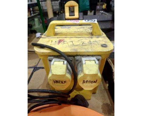 110v transformer with two outlet sockets. All electrical items in this lot have been PAT tested for safety and have passed. T