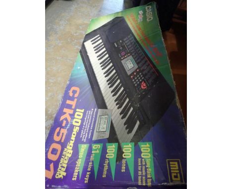 Casio CTK-501 keyboard in original box. Not available for in-house P&amp;P 