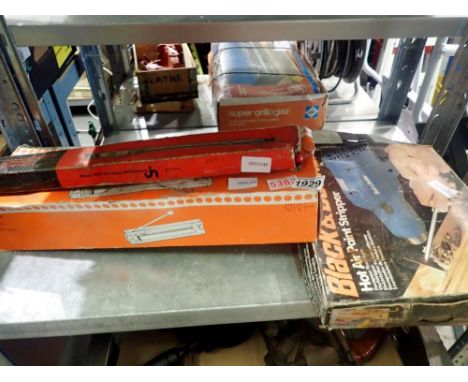 Britool torque wrench, Hot air stripper, tile cutter and dent puller. Not available for in-house P&amp;P 