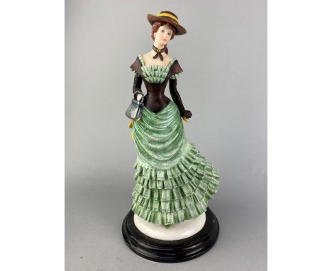 LEONARDO COLLECTION OF A GIRL PLAYING PIANO, 16cm high, along with other ceramic and resin figures (17)