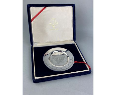 TWO ROYAL MINT ENAMELLED TRINKET BOXES, boxed, along with other trinket boxes, and commemorative items