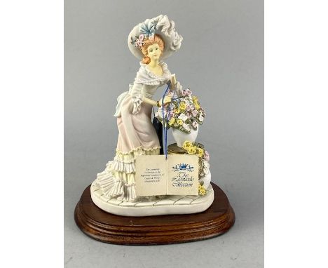 CERAMIC FIGURE OF A LADY BY SHUDHILL, 18cm high, along with three other ceramic figures (4)