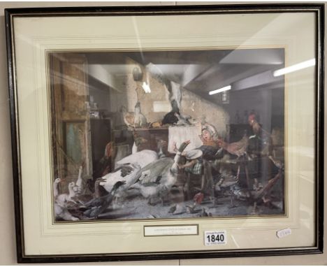 A framed &amp; glazed print of A frightful state of things by Chierici