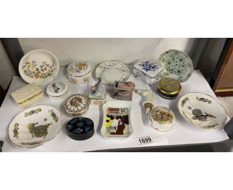 A quantity of trinket boxes &amp; pin dishes etc.