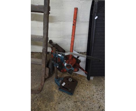 Clark drill vice together with one other item